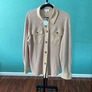 NWT Oddy distressed canvas/sweat jacket.  Size M (F-23)